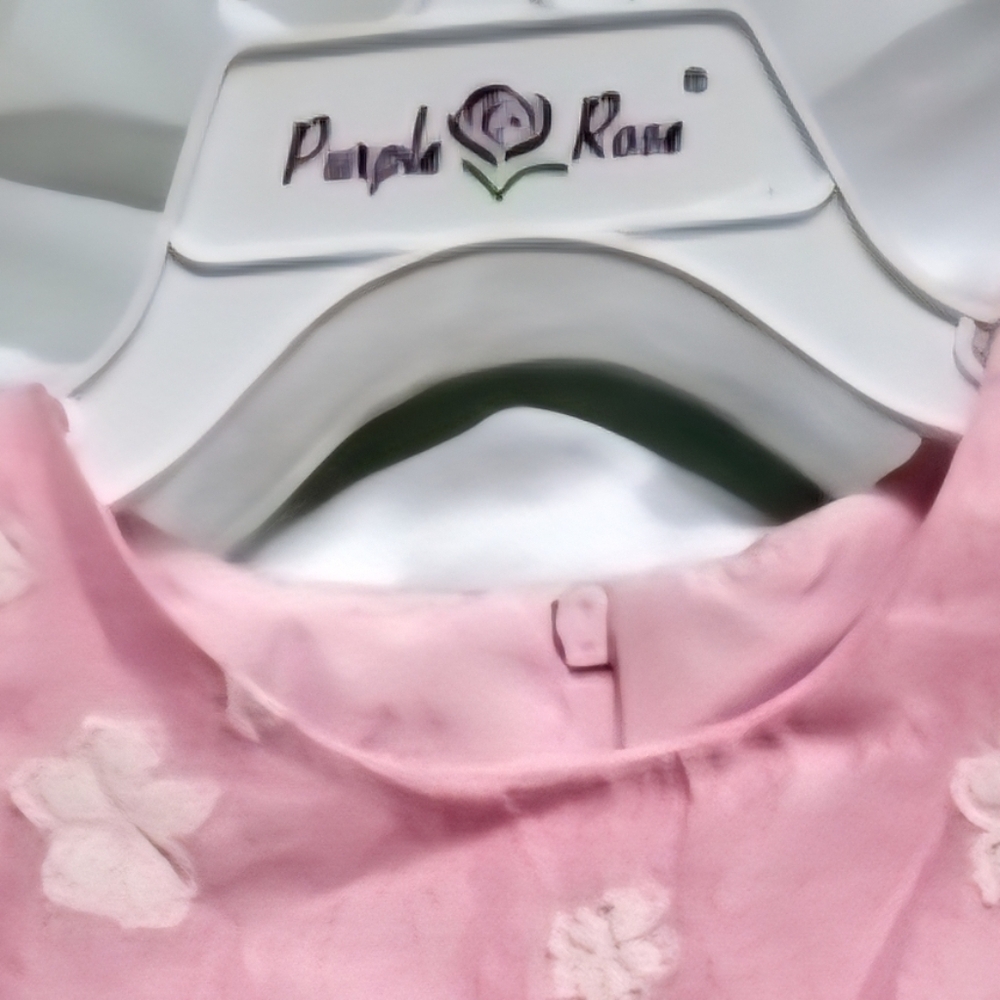 NWT Adorable 3T Pink Dress with front Accent By PURPLE ROSE for Macy's - Picture 2 of 5